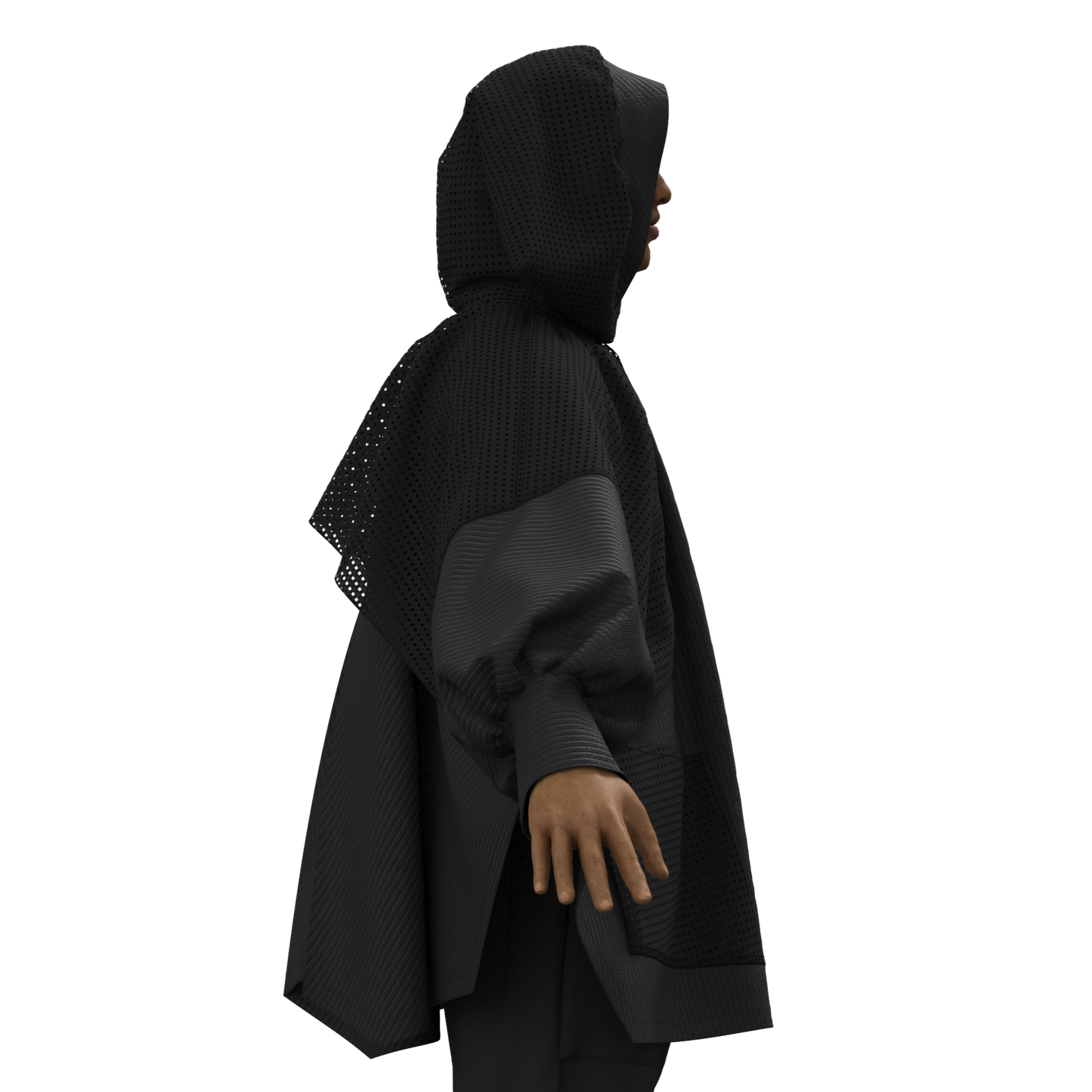 Nimbus Poncho Black