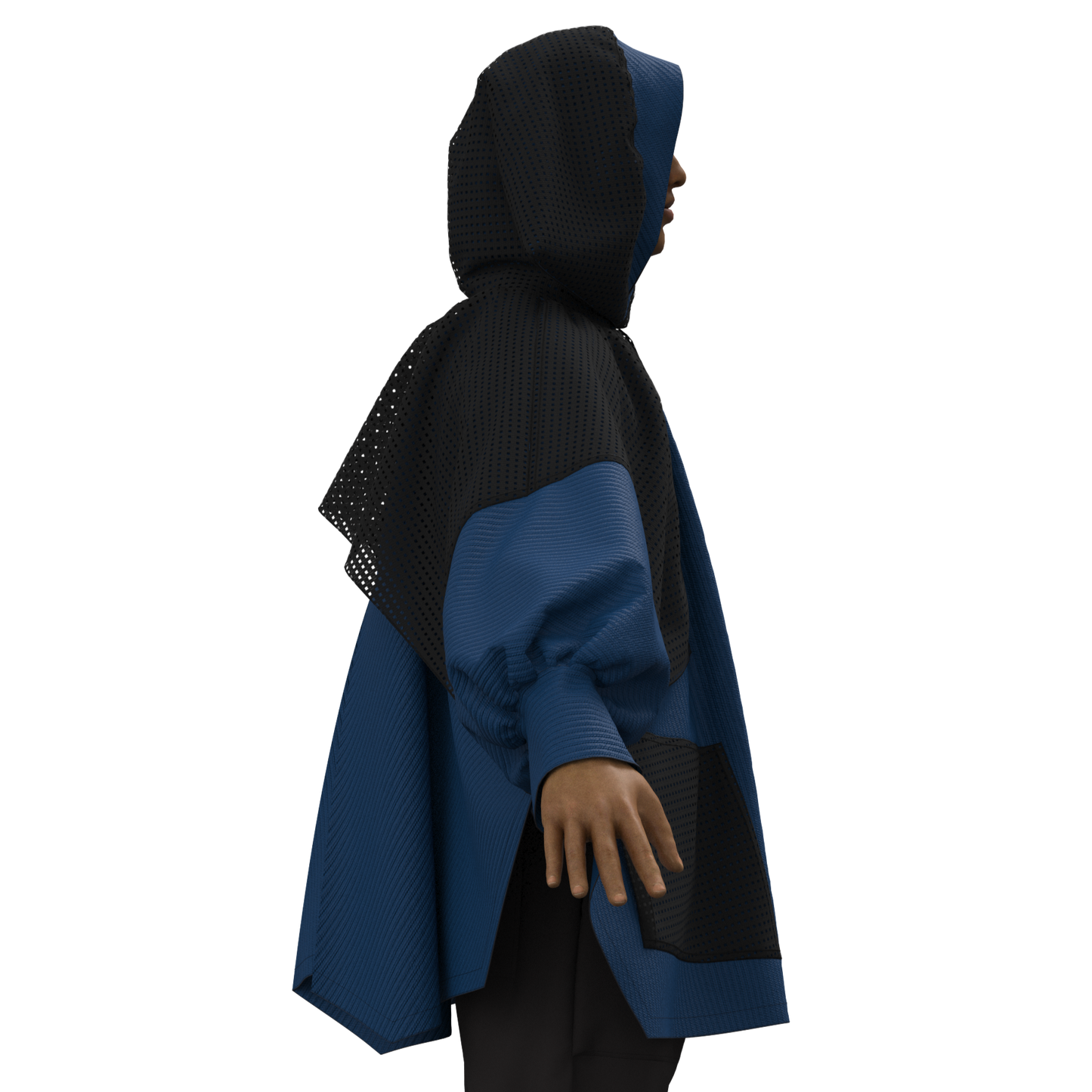 Nimbus Poncho Blue