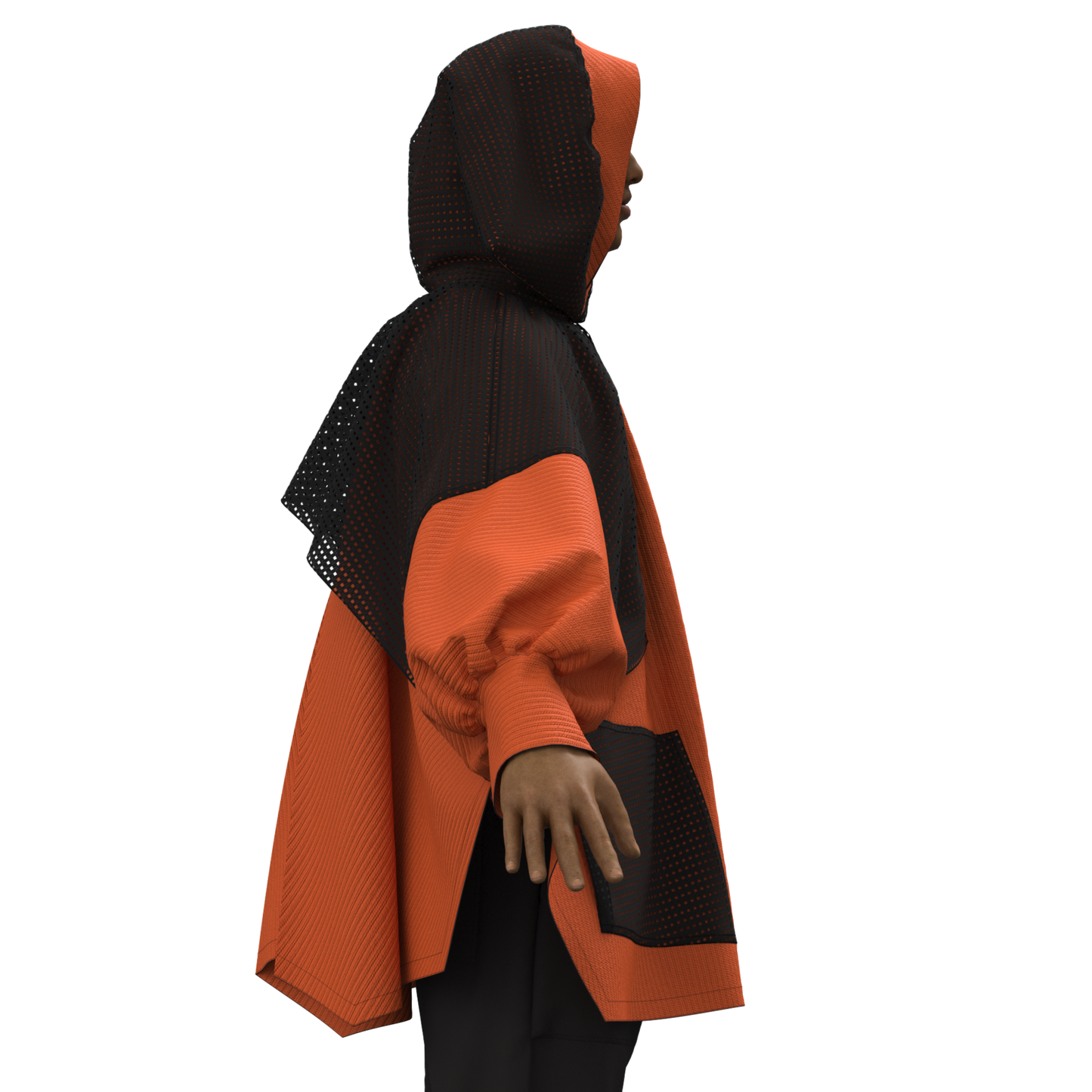 Nimbus Poncho Orange